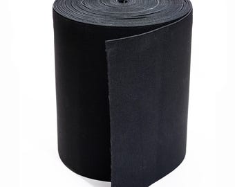 29 cm (11 po.) - Bande élastique résistante tissée ultra-large noire - Élastique de réparation pour bottes chelsea hautes et hautes