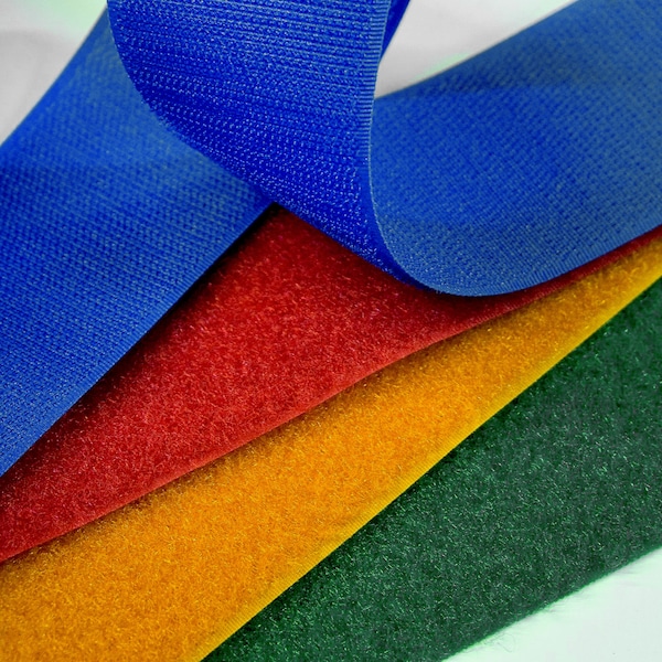 2 Inch (5 cm) Velcro Tape Sewing - Wide Velcro - Colorful Sew On Hook & Loop