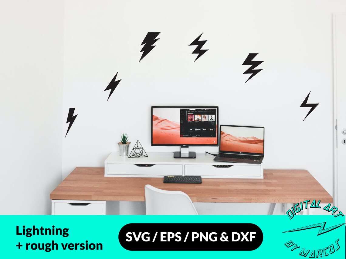Lightning Bolts Bundle, SVG, PNG, JPG, Dxf, Commercial Use, Digital Cut ...