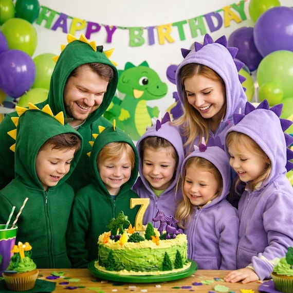 green dinosaur hoodie dress Dinosaur Hoodie - Tropical T-Rex main image 1