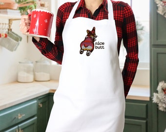 Embroidered Corgi Apron – Funny Dog Lover Gift
