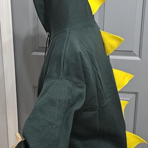 Green and Yellow Dinosaur Hoodie, Adult Dinosaur Shirt, Jurassic Shirt, Mommy and Me, Dino Sweatshirt