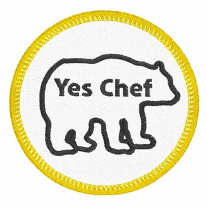 Yes Chef Embroidered Patch – Funny Kitchen Humor Gift