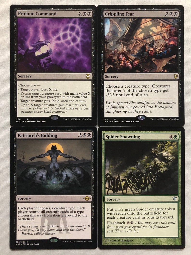 EDH Spider Deck Commander MTG Magic the Gathering Etsy