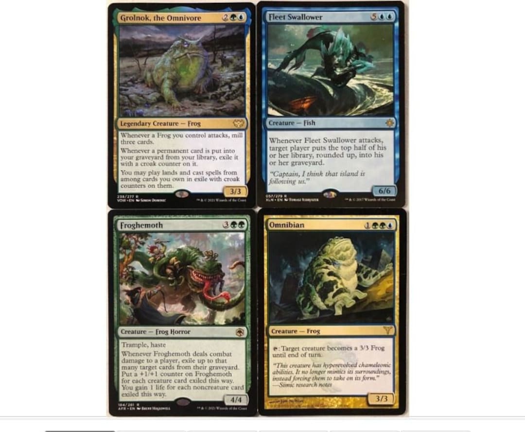 EDH Frog Deck Commander MTG Magic the Gathering Etsy