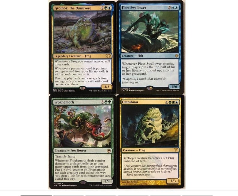 EDH Frog Deck Commander MTG Magic the Gathering Etsy