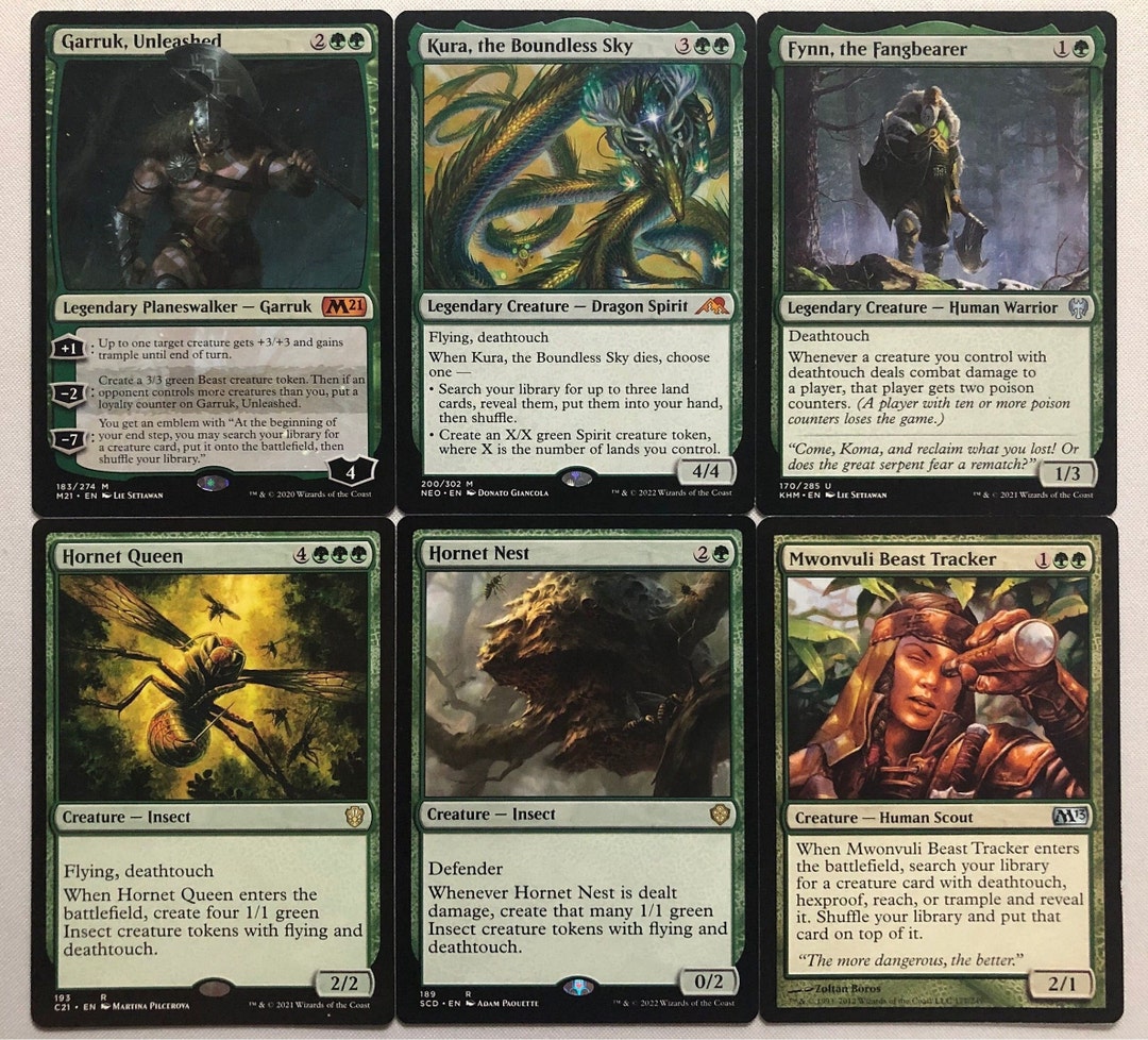 EDH Deathtouch Deck Commander MTG Magic the Gathering Etsy
