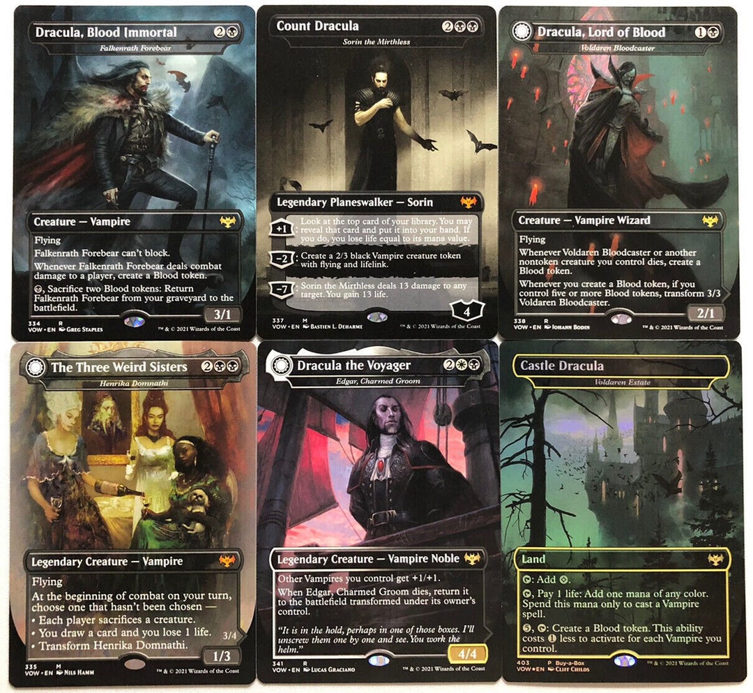 EDH Dracula Deck Commander MTG Magic the Gathering Etsy