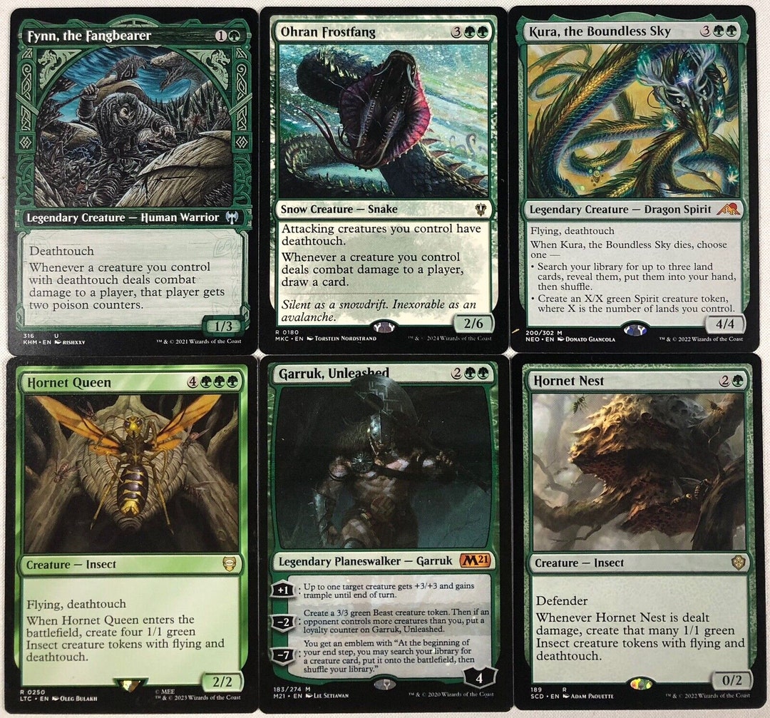 EDH Deathtouch Deck Commander MTG Magic the Gathering Etsy