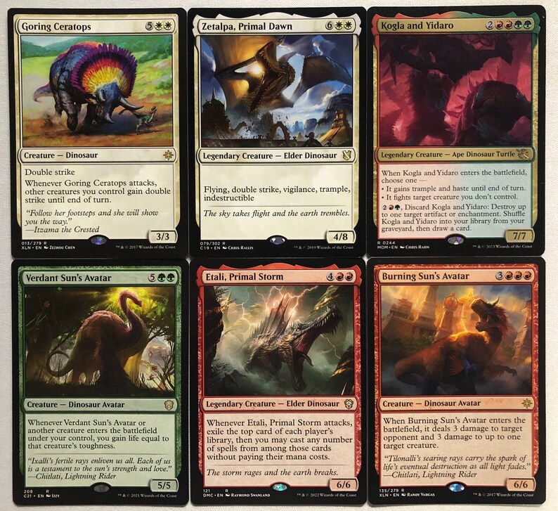 EDH Dinosaurier Deck Commander MTG Magic the Gathering Etsy Schweiz