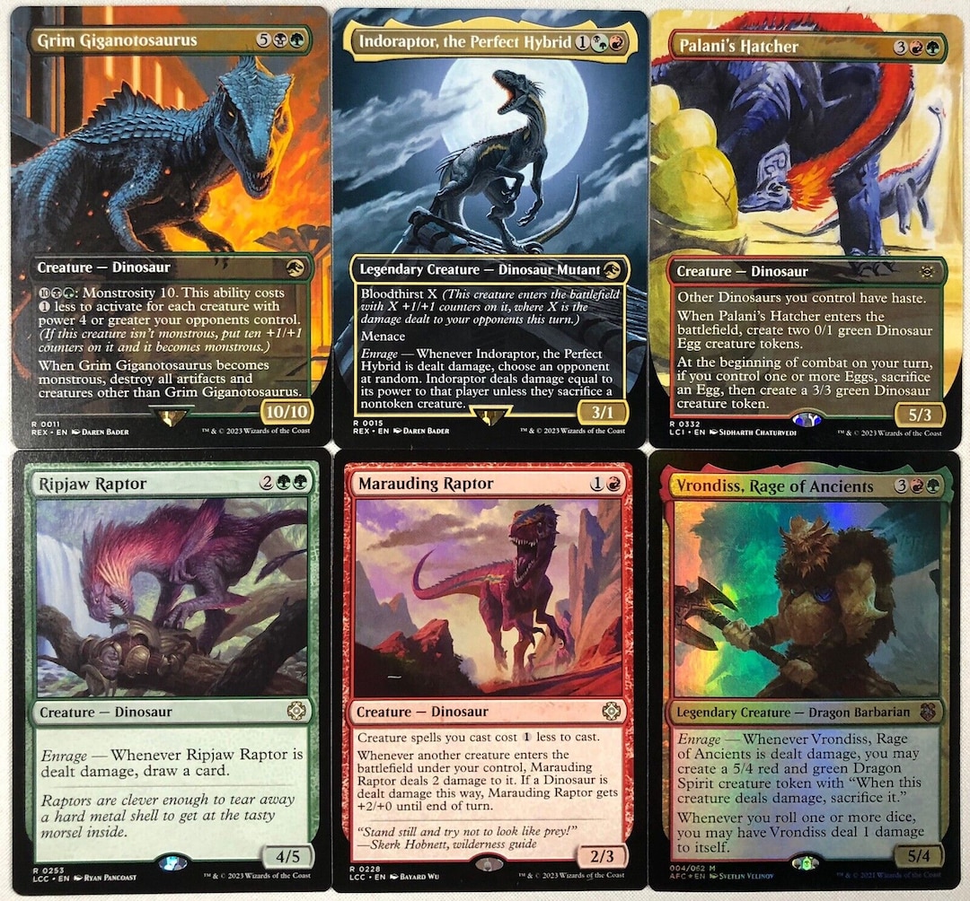 EDH Dinosaur Deck Commander MTG Magic the Gathering Etsy