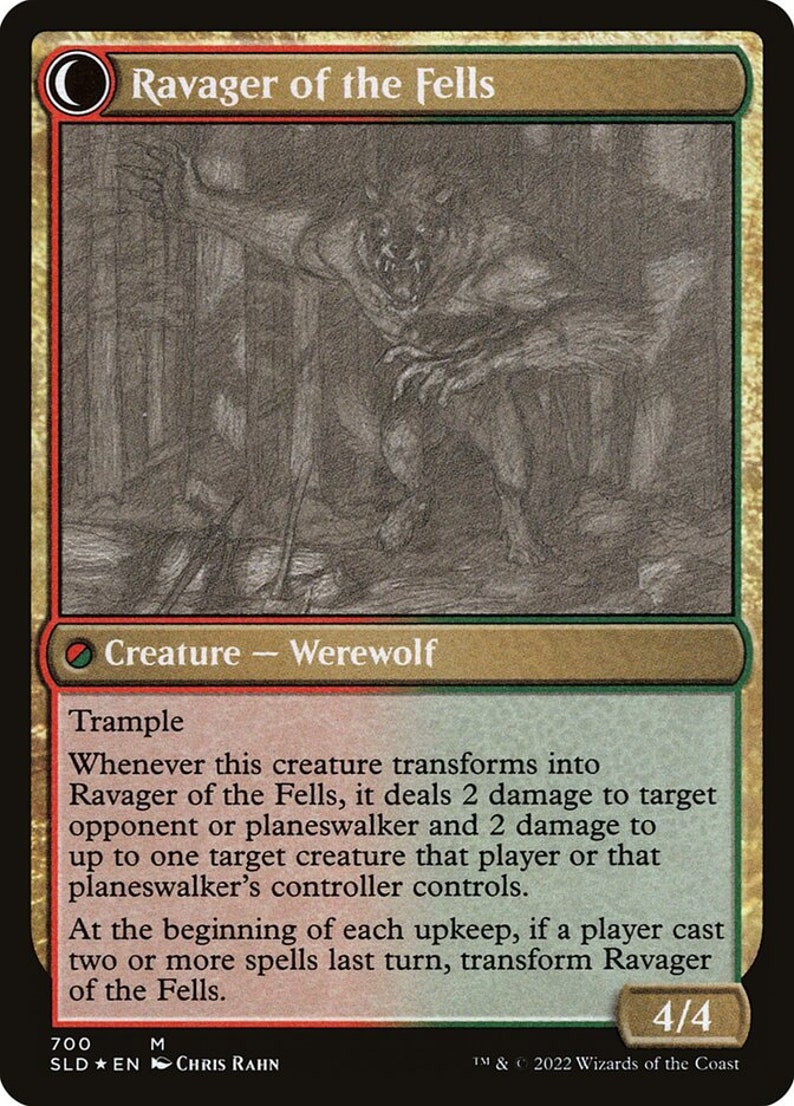 EDH Werewolf Deck Commander MTG Magic the Gathering Etsy