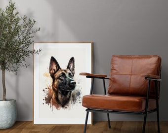 Chien Malinois belge (Pack d'images 01) | TÉLÉCHARGEMENT NUMÉRIQUE | Paquet d'images