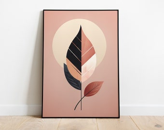 Rosa Blatt | Natur | DIGITAL DOWNLOAD | A3 Poster