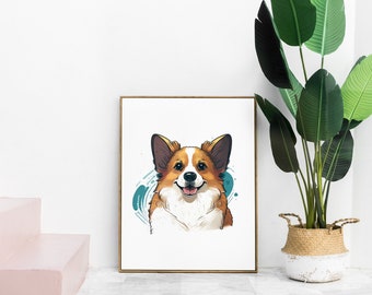 Chien Corgy (Pack d'images 02) | TÉLÉCHARGEMENT NUMÉRIQUE | Paquet d'images