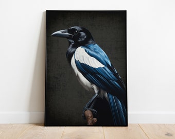 Pica pica | Elster | Vogel | Portrait | DIGITAL DOWNLOAD