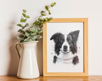 Chien Border Collie (Pack d'images 01) | TÉLÉCHARGEMENT NUMÉRIQUE | Paquet d'images