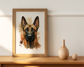 Chien Malinois belge (Pack d'images 02) | TÉLÉCHARGEMENT NUMÉRIQUE | Paquet d'images