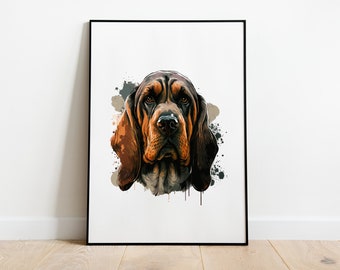 Chien limier | Portrait 07 du pack d'images 01 | TÉLÉCHARGEMENT NUMÉRIQUE