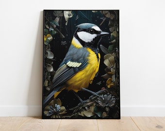 Parus Major | Kohlmeise | Vogel | Portrait | DIGITAL DOWNLOAD