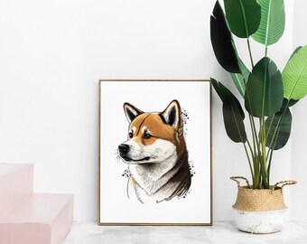 Chien Shiba Inu (Pack d'images 01) | TÉLÉCHARGEMENT NUMÉRIQUE | Paquet d'images