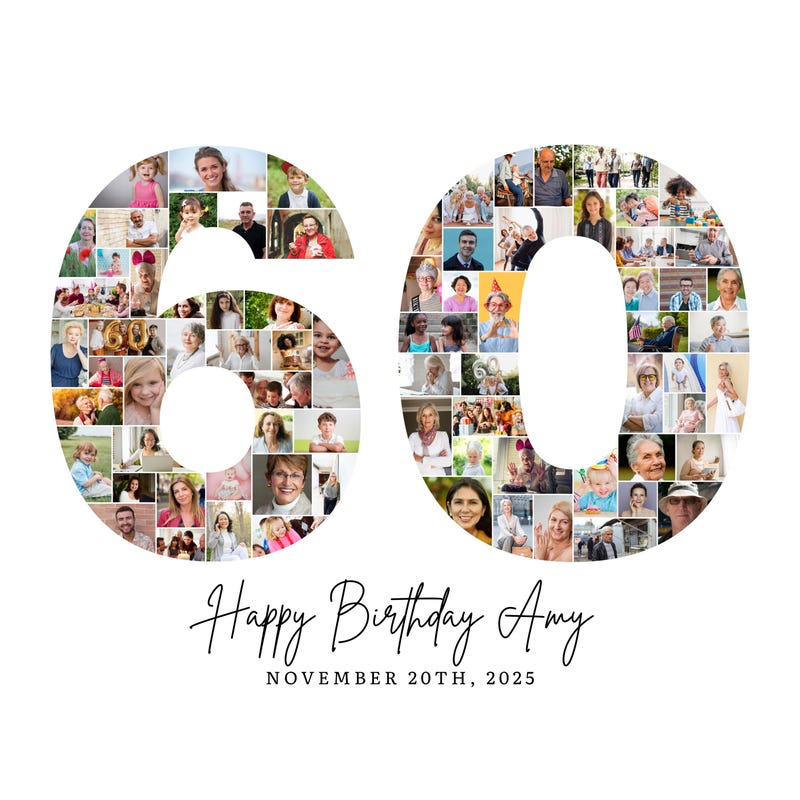 60th Poster for Birthday - Etsy UK
