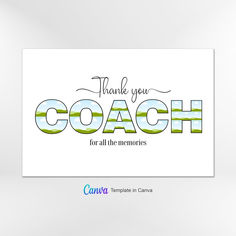 Coach In Cursive Coach Photo Collage Template, Coach Photo Collage, Coach Collage ...