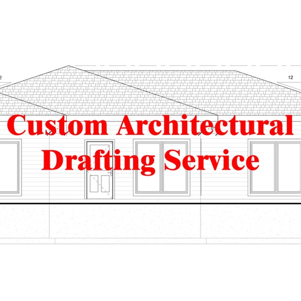 Custom floor plans and elevation views, Custom Design and Drafting, Personalized floor plans and exterior elevation views (up to 1200 sqft)