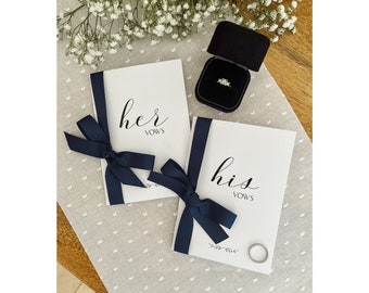 Libros de votos para él y para ella en letra negra, elige el color de la cinta, libro de votos con cinta, libro de votos de boda, libros de votos matrimoniales