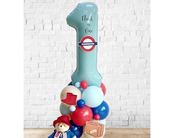 High Quality Large Paddington Balloon Sculpture, Any Number, Paddington Balloon Stack, Paddington Balloon, Paddington Birthday