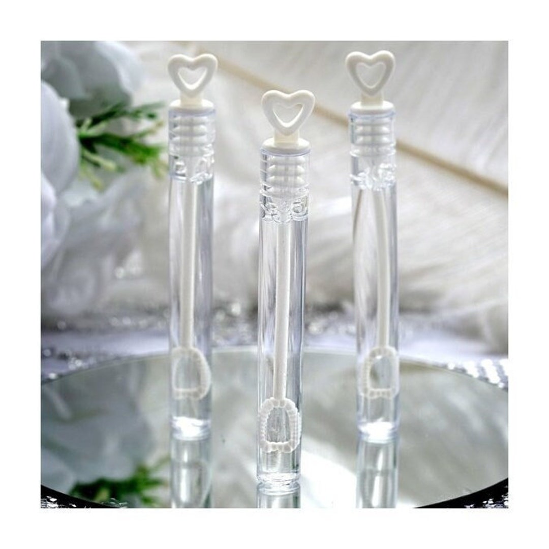 White Bubbles With Heart, Wedding Bubbles, Heart Shaped Bubbles, White ...