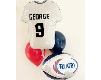 Ensemble de ballons de rugby personnalisés DIY, non gonflés, ballons de rugby, ballons de rugby d'anniversaire, ballon de rugby personnalisé, soirée rugby