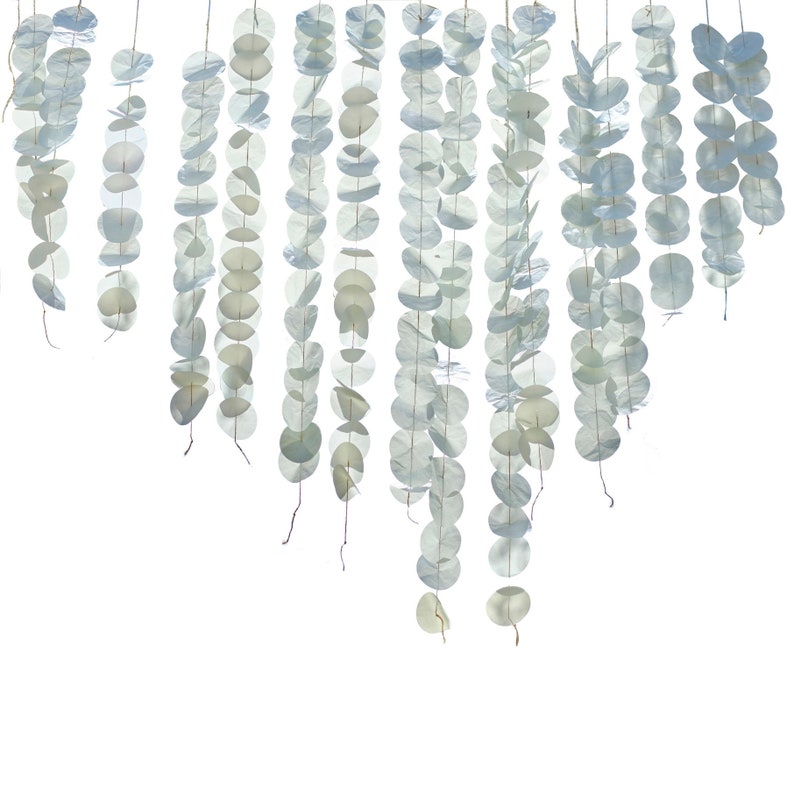 Sage Hanging Paper Tissue Backdrop Botanical Wedding Sage Etsy