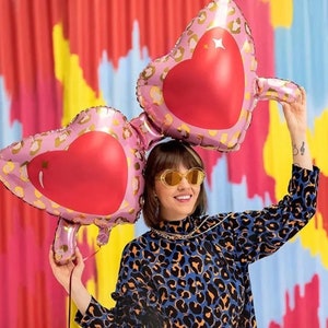 Jumbo Sunglasses Heart Party Balloon, Glasses Balloon, Valentine&#39;s Balloon, Funny Balloon, Hen Do Balloon, Birthday Balloon, Girls Night Out