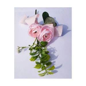 Künstlicher Pfingstrose Ast in Blush, Blush Blumen, künstliche Blütenzweige, künstliche Pfingstrosen, Blumenstrauß, Pfingstrose äste, Blush,