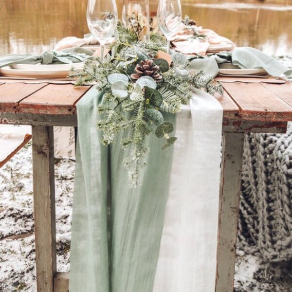 Eucalyptus Table Runner Etsy