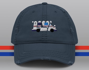 LLV Dad Hat, Embroidered Mail Truck, Distressed Cap
