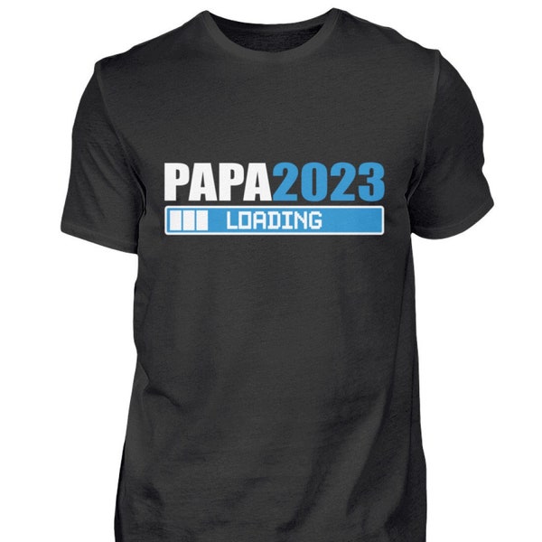 Ich werde Papa Loading 2023 Geschenk für werdende Väter Weihnachtsgeschenk  Schwangerschaft Überraschung Ankündigung - Herren Shirt