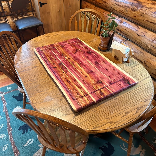Custom made juniper cutting boards. Made to any size!