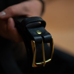 Black Leather Belt