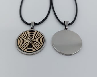 Silber Lakhovsky MWO Radionik Anhänger, Orgonit Wellen Transmitter Orgon Kette, EMF protector necklace, protection amulet, sacred geometry