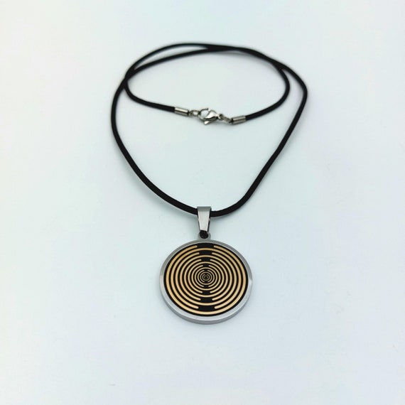 Pendentif énergie Lakhovsky Rond Argenté - Neuf Avec étiquettes, Bijou Générique, Collier à Visée Bien-être