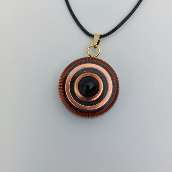 Tesla Elite Shungit Halskette, Orgonit, Torus Orgon Kette, EMF Schutz Amulett, 5G Schutz Anhänger Unisex, Kupferspule, Energie Harmonie