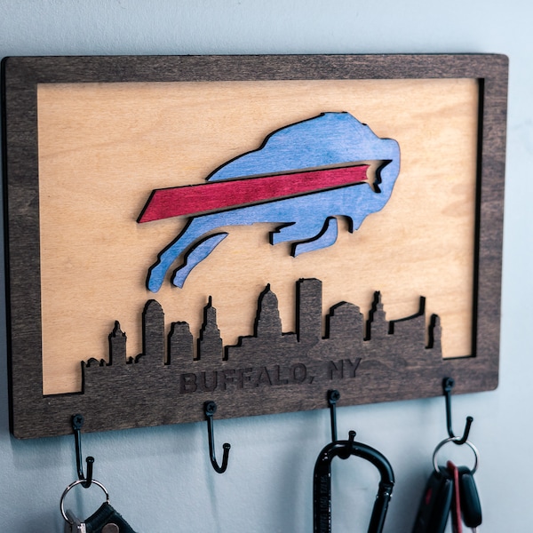 Key hook hanger Christmas gift buffalo bills fan sports