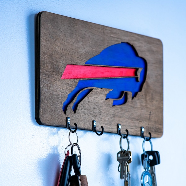 Key hook hanger Christmas gift buffalo bills fan sports