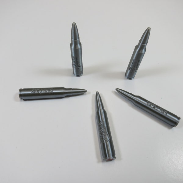 223 Remington / 5.56 NATO Plastic Snap caps / Dummy Training Rounds - Set of 5