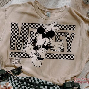 Checkered Mickeyy Svg Png, Instant Download Printable Design Svg For Cricut Cutting File Vinyl Cut File