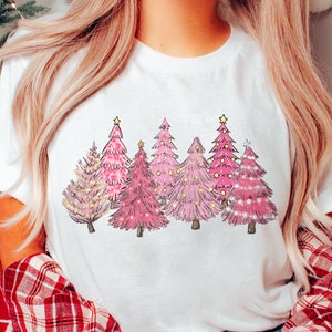 Pink Christmas Tree PNG, Christmas Shirt png, Merry Christmas png, Christmas png, Retro Png, Christmas sublimation, Digital Download
