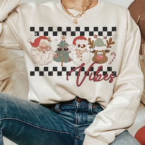 Retro Pink Christmas Vibes Sublimation PNG, Retro Santa Claus png, Retro Christmas png, Pink Christmas png, Christmas Sublimation Design