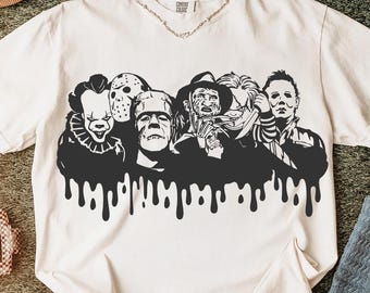 Halloween Horror Characters SVG, Halloween Shirt PNG, Horror Halloween, Halloween Horror movie Png, Scary Movie Png, 2025 Trendy Halloween